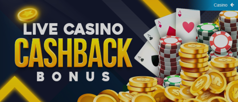 Instantly Live Casino Cashback Bonus