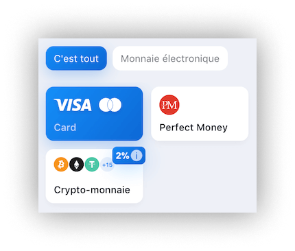 rechargement du compte 1win