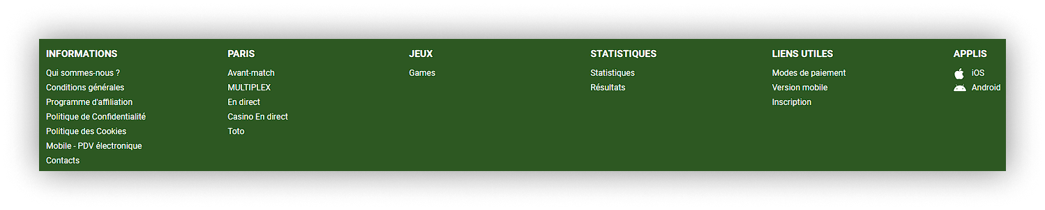 informations supplémentaires linebet