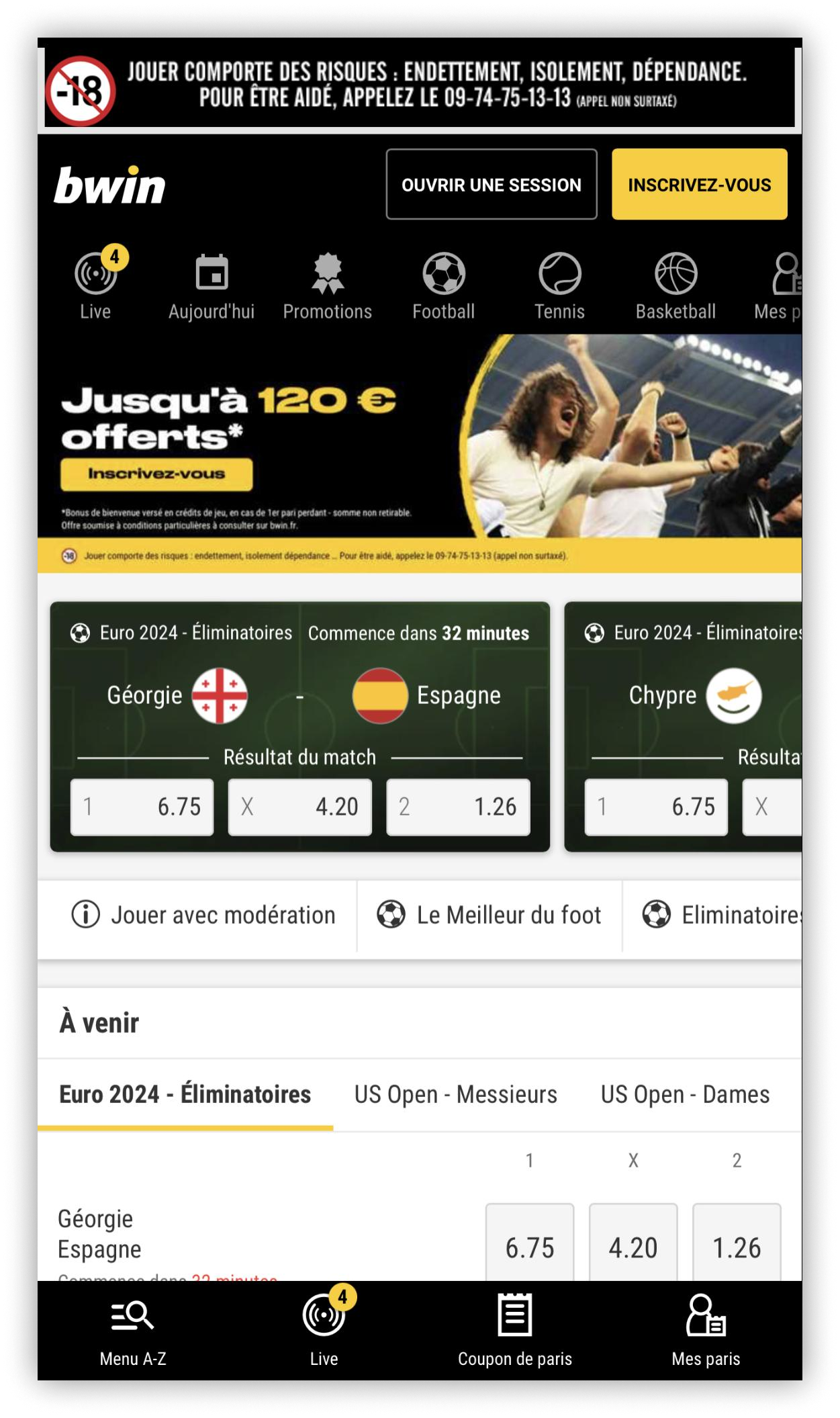 version mobile bwin