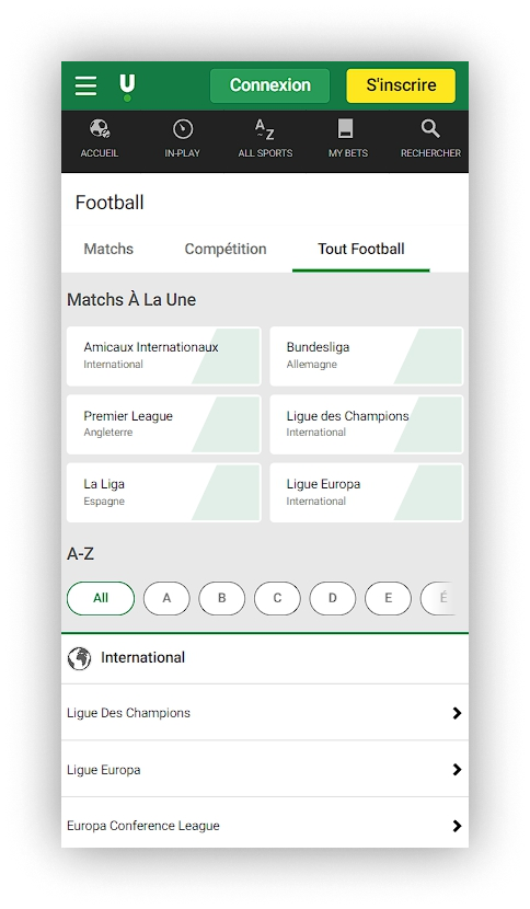 les sports sur unibet